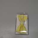 STACY ADAMS mens Satin Solid Bow TieBow Tie (One Size, Banana)