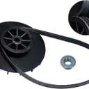 WH03X32217 Washer 1/2 HP Motor Pulley & WH01X24180 Belt & Nut Set Compatible with GE, Replacement Part WH07X24182 WH49X25377 4975025 AP7018598 PS16554753 EAP16554753