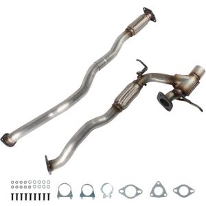 Exhaust Flex Y Pipe Kit Compatible for Jeep Cherokee 2019-2022 3.2L | Includes Gaskets & Clamp QA547125411