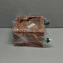 SONGMICS GISELLA Collection - Jewelry Box Organizer, 3-Layer Jewelry Storage with 2 Drawers, Shiny Metal Hardware, Glass Lid, Modern, 8 x 9.1 x 5.3 Inches, Caramel Brown and Gold Color UJBC239K01