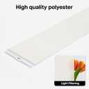 LazBlinds Vertical Blinds Replacement Slats - Light Filtering Fabric Slats for Sliding Doors & Windows, Easy-Cut Polyester, White Texture (78" W x 84" L, 20 Pcs)