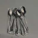 DEHOV 5.5 Inch Black Small Teaspoons,Set Of 8 Stainless Steel Coffee Spoons,Black Mini Spoons For Dessert,Cake,Durable Demitasse Spoon