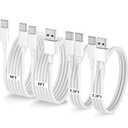 Car Carplay Cable for iPhone 17 16 15, 2-Pack [3.3FT+6FT] 60W USB C to USB C Cable And 2-Pack [3.3FT+6FT] USB A to USB C Cable for iPhone 17 16 15for Galaxy S25 S24, for iPad, for MacBook and More (White)