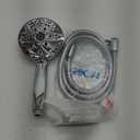 6-Setting Shower Head with Handheld, JDO High Pressure Hand held Shower Head, 4.7 Inch Chrome Detachable Showerhead Set with 59 Inch Stainless Steel Hose and Adjustable Showerhead Holder