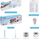 Handheld Sewing Machine CS101 Sewing Machine for Beginners Portable Electric Mini and Small Hand Held Kit for Adults and Kids Ages 8-12 Included Manual and Accessories, Sewing Hem and Quick Stitching