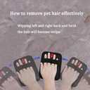 Pet Dog Hair Remover, Electrostatic Pet Hair Removal Glove, Pet Hair Removal Tool, 2025 Newly Upgraded Pet Animal Fur Removal Tool for Bed Sheets, Blankets, Sofas - 1 Piece