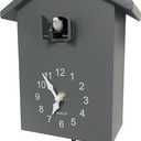 Modern Cuckoo Clock Bird Clock That Sings on Hour Coo Coo Clocks for Wall with Bird Cuckoo Clock Pendulum (Gray)
