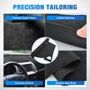 Nilight Dash Cover for Ford Edge 2015-2024, Custom Fit Suede Dashboard Mat Non‑Slip Sunshade Glare Protector Interior Accessories Black