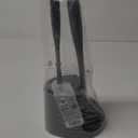 MR.SIGA Toilet Plunger and Bowl Brush Combo for Bathroom Cleaning, Gray, 1 Set (One Size)