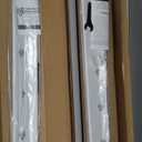 LazBlinds Cordless Cellular Shades, No Tools No Drill Blackout Honeycomb Shades Pleated Blinds for Windows, 27" W x 64" H, Silver White