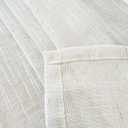 YoungsTex Linen Semi Sheer Curtains 63 Inch Length for Living Room Windows, Ivory White Light Filtering Drapes with Rod Pocket Back Tab Natural Textured for Bedroom, 52 X 63 Inch