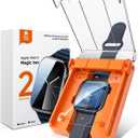 MAGIC JOHN 2 Pack for Apple Watch 45MM Series 9 8 7 Screen Protector, Ceramic Material Not Glass, Easy Installation, Self-HealingTouch Sensitive, Anti-Scratch