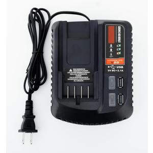 CMCB104 20V Max Battery Charger Replacement for Craftsman, V20 Lithium Battery CMCB204 CMCB205 CMCB100 CMCB202 CMCB101 CMCB201 CMCB209with 2 USB Port