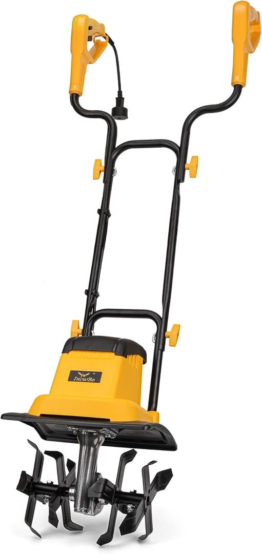 12'' 8.5 AMP Small Electric Corded Garden Tiller for Gardening