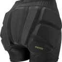 Kids Butt & Hip Padded Shorts for Skating,Youth Hip Protection Pads Figure Skating Shorts Crash Butt Pads for Tailbone & Butt (XX-Small, Black)