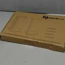 NearMoon Hand Towel Holder with Balanced Marble Base, SUS304 Stainless Steel Stand Towel Ring L Shape Hand Towel Rack Free-Standing Towel Bar for Bathroom Kitchen Countertop(Double Rod Brushed Nickel)