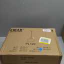 Emak Modern Black Pendant Lights, 8 Inch Kitchen Pendant Lighting Over Island with Clear Glass Shade, Farmhouse Hanging Lights for Kitchen, Bathroom, Bedroom, Dining Room, PL122-BK-CG