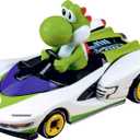 Carrera 64183 Mario Kart P-Wing Yoshi 1:43 Scale Analog Slot Car Racing Vehicle GO Slot Car Toy Race Track Sets