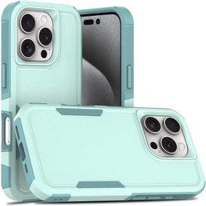 for iPhone 16 Pro Case 6.3 inch,Shockproof, Strong and Durable Phone Protective Case, Light Blue