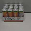ZOA Zero Sugar Energy Drinks, Mango Splash - Sugar Free with Electrolytes, Healthy Vitamin C, Amino Acids, Essential B-Vitamins, and Caffeine from Green Tea - 12 Fl Oz (12-Pack) (EXP 10/13/26)