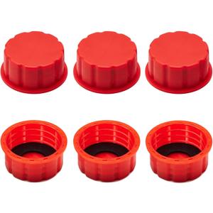 6 PCS Gas Can Cap Replacement - Perfect Lid for 5 Gallon Gas Cans, Fits Midwest, Surecan, Briggs, Blitz, Ideal for Gasoline Tank Storage, Coarse Thread