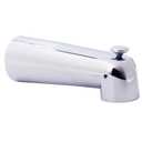 Westbrass E507D-1F-26 7" Reach Wall Mount Tub Spout with Diverter, Polished Chrome
