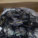 Brightown Outdoor String Lights, 75FT 22+2 LED ST38 LED Patio Lights Shatterproof, Dimmable IP65 Waterproof Connectable Hanging Outdoor Light for Backyard, Porch, Deck, Balcony (Black)