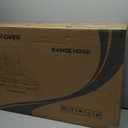 FIREGAS Range Hood 30 Inch, Stainless Steel Wall Mount Kitchen Hood 450 CFM with 3 Speed Exhaust Fan, Ducted/Ductless Convertible, Stove Vent Hood for Kitchen with Aluminium Mesh and Charcoal Filters (Silver)