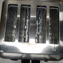 Cuisinart 4 Slice Compact Stainless Steel Toaster with Extra-Wide Slots for Bread, French Toast, Bagels & Pastries, Defrost & Reheat Functions, CPT-180P1, Brushed Stainless, Removable Crumb Tray