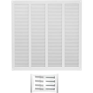 16"W x 16"H [Duct Opening Size] Steel Return Air Filter Grille - Removable Face/Door for 1 inch Filters -HVAC Vent Cover Grill - White [Outer Dimensions: 18 5/8"W X 18 5/8"H]