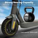 HAONAIMO E Scooter Tires,10 Inches x 2.5 Solid Tires,10 Inches Solid Replacement Wheels,60/70-6.5 Electric Scooter Solid Rubber Tires,Honeycomb Solid Tires for Ninebot Max G30/G30D/G30E/G30LP-Yellow