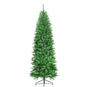 7 ft. PVC Hinged Pre-lit Fir Pencil Artificial Christmas Tree