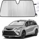 EcoNour Foldable Sun Shade Fit for Toyota Sienna 2021-2024 2025 2026