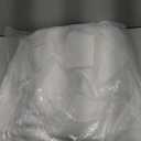 jinchan Linen Textured Tier Curtains 24 Inch for Kitchen Windows Farmhouse Cafe Curtains Small Drapes Rustic Light Filtering Half Window for Living Room Laundry Rod Pocket 2 Panels White, 26"W x 24"L (Pack of 2), Linen Blend White