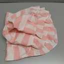 Tegeme Pink and White Ruffle Table Runner 100% Cotton Table Runner for Home Dinner Birthday Party Decoration Baby Shower Dining Room Kitchen Decor (13"x72")