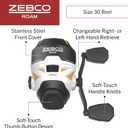 Zebco Roam Spincast Reel and Fishing Rod Combo, 6-Foot 2-Piece Fiberglass Fishing Pole with ComfortGrip Handle, Quickset Anti-Reverse Fishing Reel, Pre-Spooled with 10-Pound Zebco Line