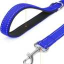 Taglory Dog Leash for Medium Large Dogs, Double-Sided Reflective Leash with Soft Neoprene Padded Handle, 1 inch by 6 ft, Fit Medium Large Breeds 20-150 lbs, Navy Blue