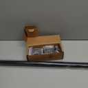 Ivilon Drapery Treatment Window Curtain Rod - Square Design 1 1/8 Rod. 28 to 48 Inch. Black