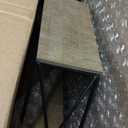 Geometric Decorative Wall Shelf  3-Tier Metal & Wood Home Decor Floating Display Shelf  Modern Wall Shelves for Bathroom, Bedroom & Living Room  Brown & Black, 24"