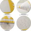 OTOSTAR Set of 4 Waterproof Throw Pillow Covers 16x24 Inch Farmhouse Geometric Square Pillow Cases for Couch Patio Furniture Balcony Garden Outdoor DecorationGeometry70-Yellow