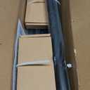 Wood Curtain Rods for Windows 32-88 Inch, Heavy Duty Adjustable Curtain Rod, 1-Inch Diameter Decorative Drapery Rod with Faux Wood Grain Finials, Black with Walnut, Modern Luxe Design, 1 Pack