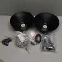 2 Pack Black Portable Battery Operated Hanging Lights, Rechargeable Wireless Outdoor Pendant Light with Remote, Battery Powered Chandelier Lantern Fixture for Indoor Outdoor Gazebo Porch Patio