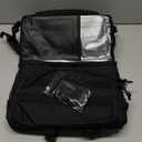 Tactical Double Deck Cooler Backpack for Men,Large Lunch Backpack with 2 Compartment,Soft Cooler Bag (Black)