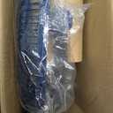 COMFORT ZONE 16" Oscillating Pedestal Fan with Folding Base - Blue