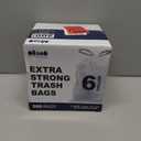 Plasticplace 4 - 6 Gallon White Drawstring Bags, 100% Prime Material, 17x20, 0.7 Mil, 200/Case