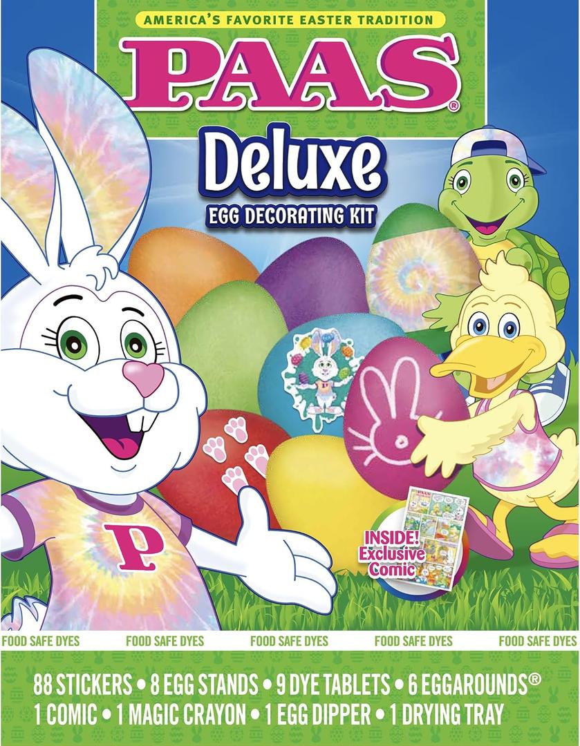 5 x PAAS Deluxe Easter Egg Decorating Kit - America's Favorite Easter Tradition