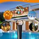 6 Pack String Light Poles for Outside, Thickened Metal Lights Hanger Pole Outdoor with Fork, Lighting Hanging Post Accessories for Patio Decor Garden Backyard Yard Front Porch Outside Decorations