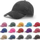 Jecery 12 Pcs Vintage Baseball Cap American Flag USA Flag Distressed Baseball Hat Adjustable Unisex Sport Cap for Women Men