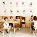 2 x Easter Bunny Large Cutouts Paper for Bulletin Board Decorations Set for School Nursery Spring Easter Birthday Party Supplies