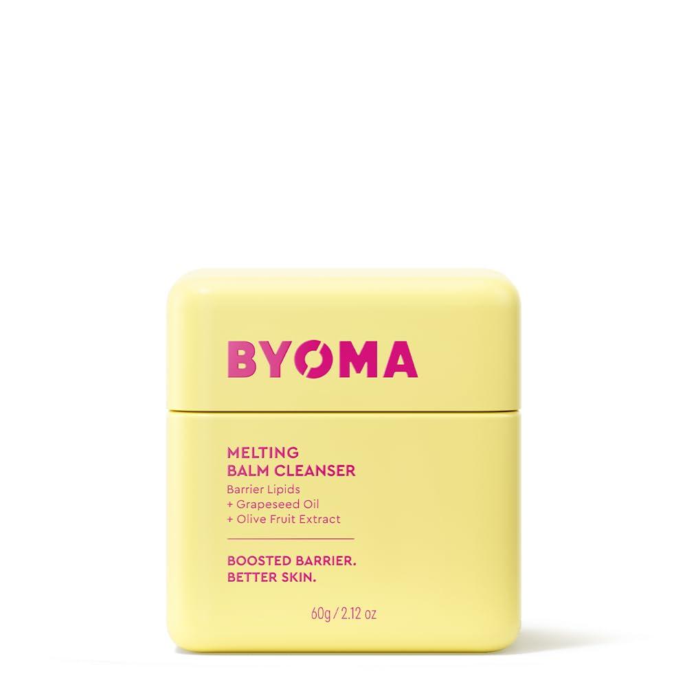 BYOMA Melting Balm Facial Cleanser - Buttery Soft Cleansing Balm for Skin Barrier Repair - Tri-Ceramide Face Wash for Sensitive Skin & All Skin Types - Deeply Hydrated Skin, No Oily Residue - 2.12 oz